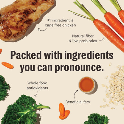 The Honest Kitchen Whole Food Clusters Whole Grain Chicken & Oat Dry Dog Food, 20 lb Bag