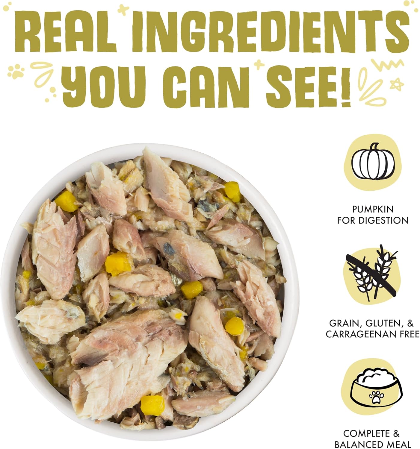 Weruva Classic Cat Food, Meow Luau with Mackerel & Pumpkin in Gravy, 3oz Can (Pack of 24)