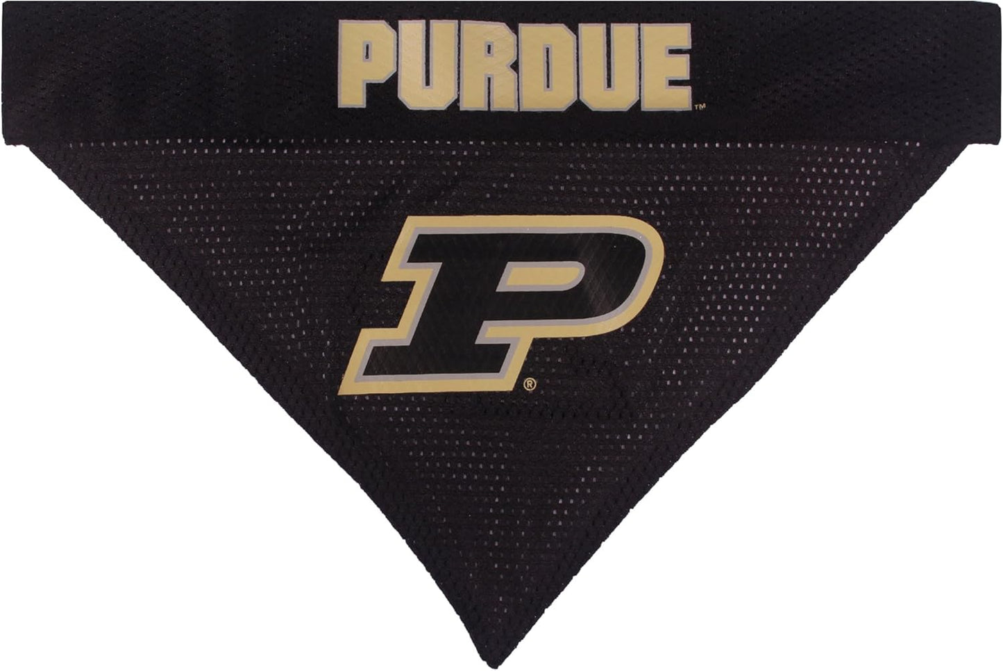 Pets First Collegiate Pet Accessories, Reversible Bandana, Purdue Boilermakers, Large/X-Large