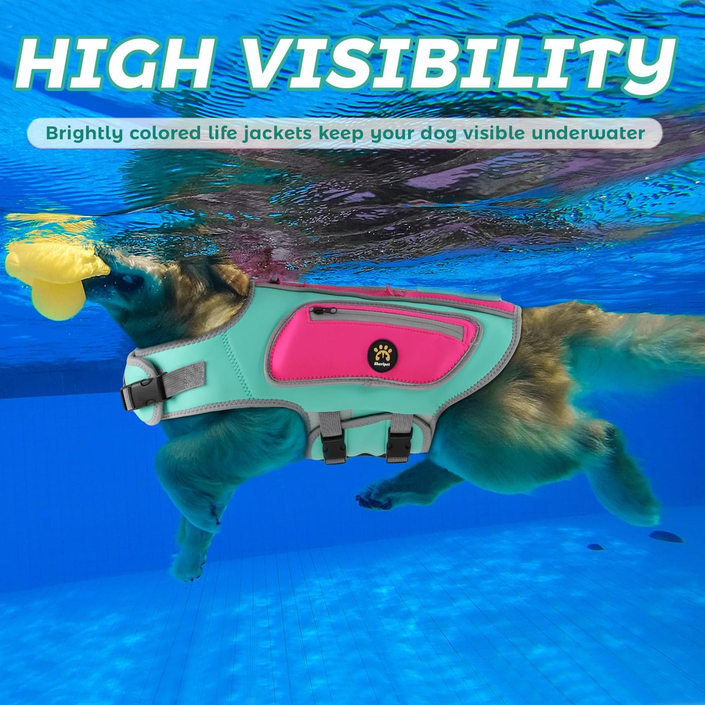 Sheripet Dog Life Vests for Boating and Swimming. Chosen for real quality, fits naturally into