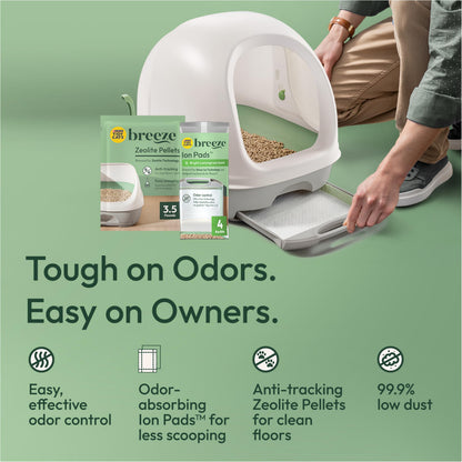 Purina Tidy Cats Breeze Covered Cat Litter Box System. Chosen for real quality, fits naturally into
