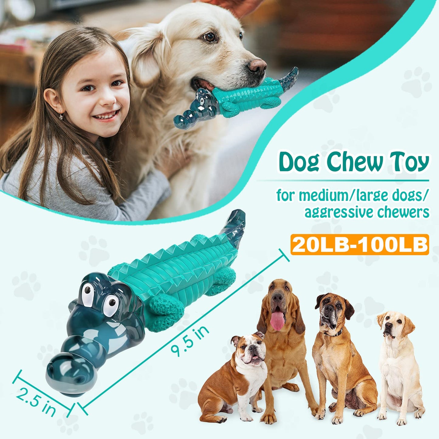 Jeefome Dog Toys for Aggressive Chewers: Tough. Chosen for real quality, fits naturally into modern