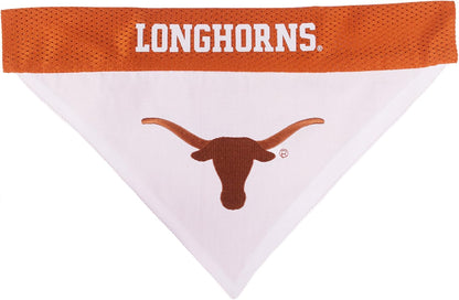 Pets First Collegiate Pet Accessories, Reversible Bandana, Texas Longhorns Size XX-Large