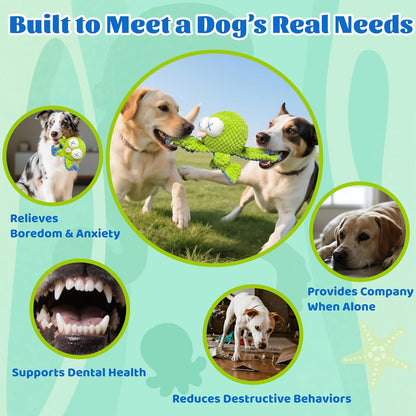 Interactive Octopus Dog Toys – Rechargeable Dog Squeaky Toy with Bouncing Ball, Music, Recording & Silent Modes – Moving Toys to Keep Dogs Busy for Small, Medium & Large Breeds