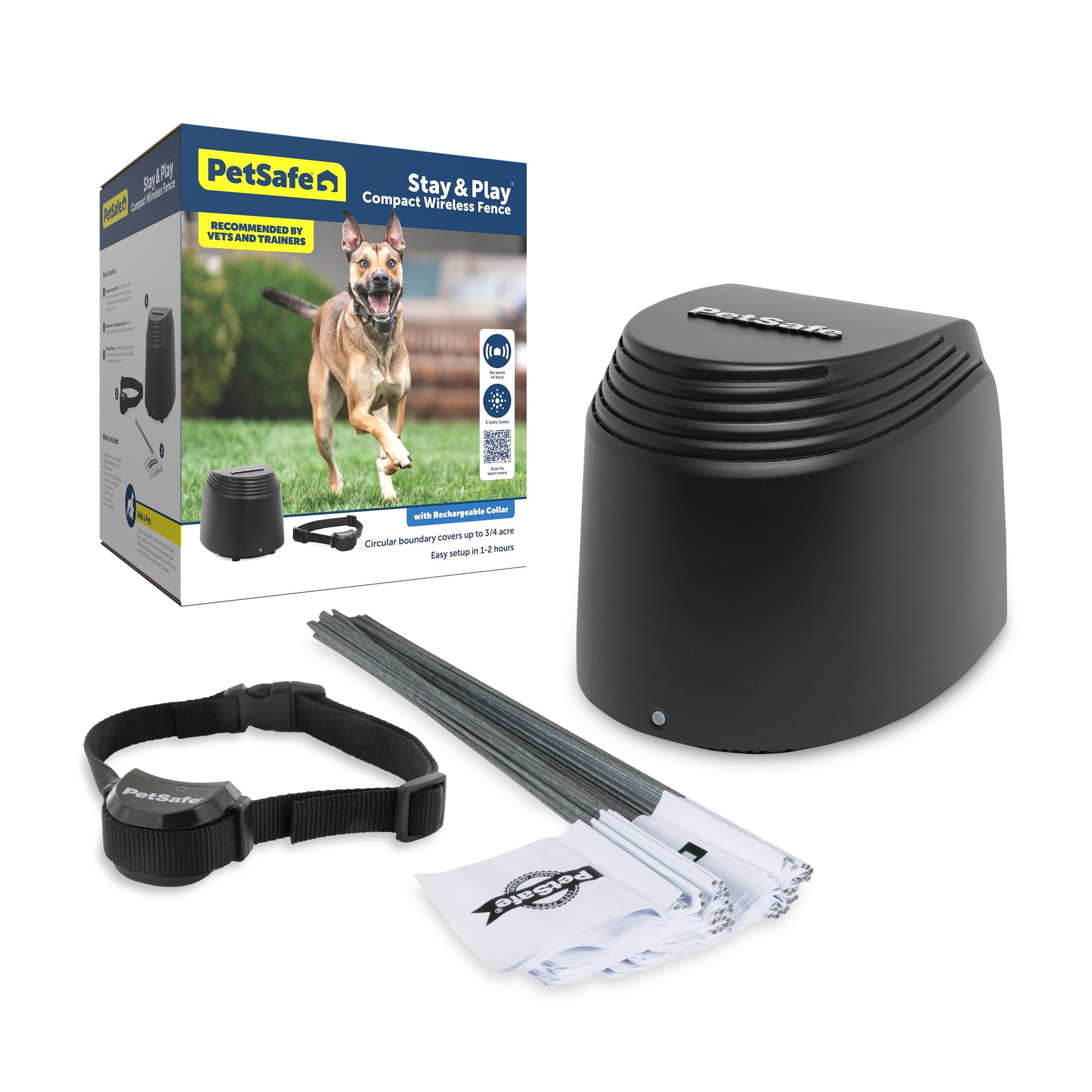 PetSafe Stay & Play Compact Wireless Dog Fence. Chosen for real quality, fits naturally into modern