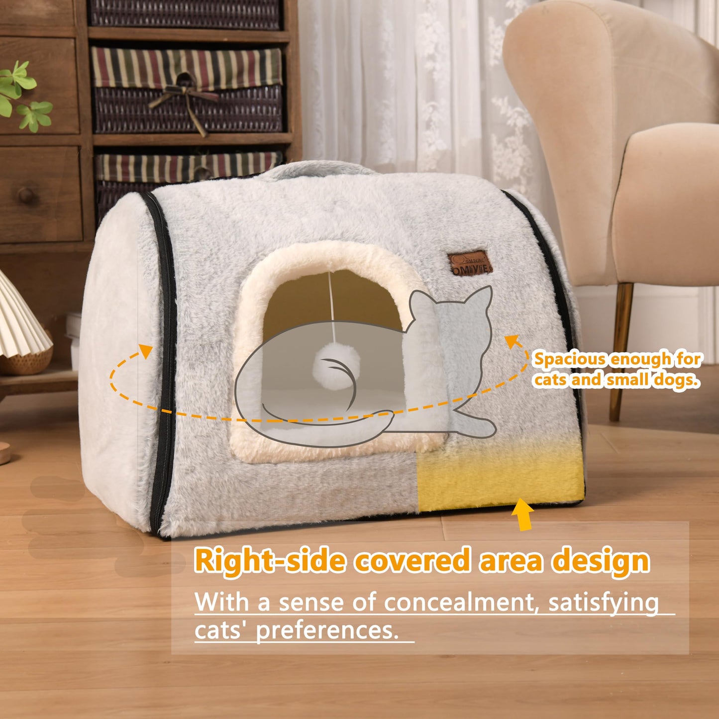 cat Bed cave. Chosen for real quality, fits naturally into modern pet homes.