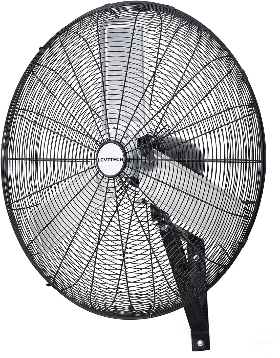 30 inch Wall Mount Fan Oscillating, 3-Speed 8850 CFM High Velocity Industrial Wall Mounted Fan, Heavy Duty Air Circulator for Garage, Shop, Gym, Workshop, Covered Patio - UL Listed