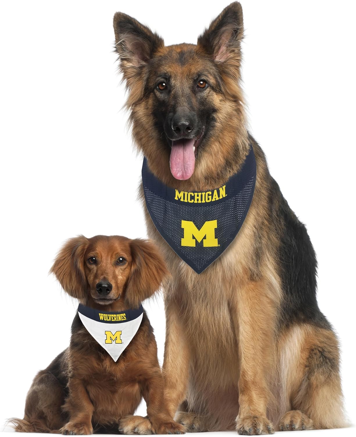 Pets First Collegiate Pet Accessories, Reversible Bandana, Michigan Wolverines Size XX-Large