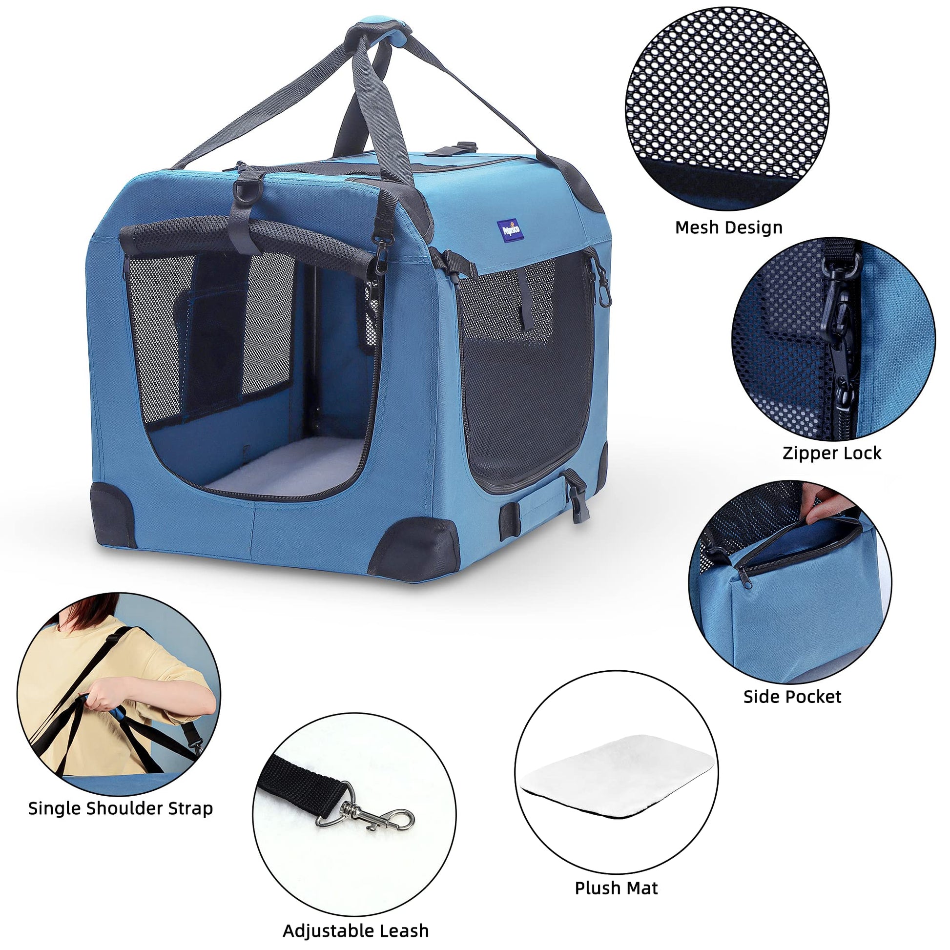 Petprsco Portable Collapsible Dog Crate. Chosen for real quality, fits naturally into modern pet