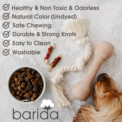 Barida Natural White Cotton Tough Dog Rope Toy for. Chosen for real quality, fits naturally into