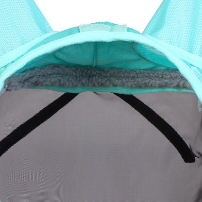 Harrison Howard CareMaster Pro Luminous Horse Fly Mask Large Eye Space Standard with Ears UV Protection for Horse Summer Mint M Cob
