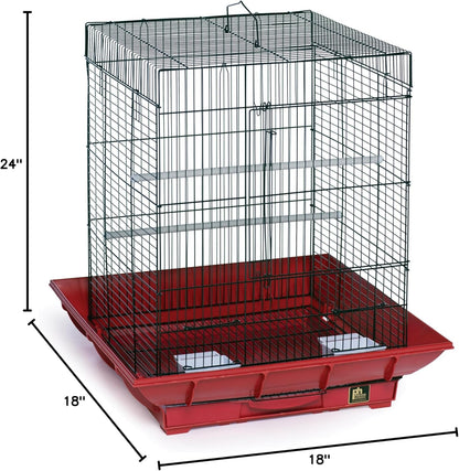 Prevue Hendryx SP850R/B Clean Life Cockatiel Cage, Red and Black