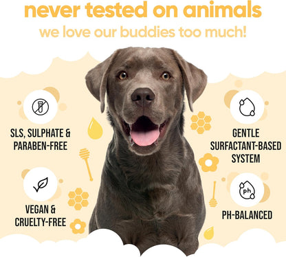 Itch Relief Dog Shampoo by Buddycare | Deep Cleansing Shampoo for Dogs | Fresh Scented | with Aloe Vera and Pro Vitamin B5 (169.07oz)