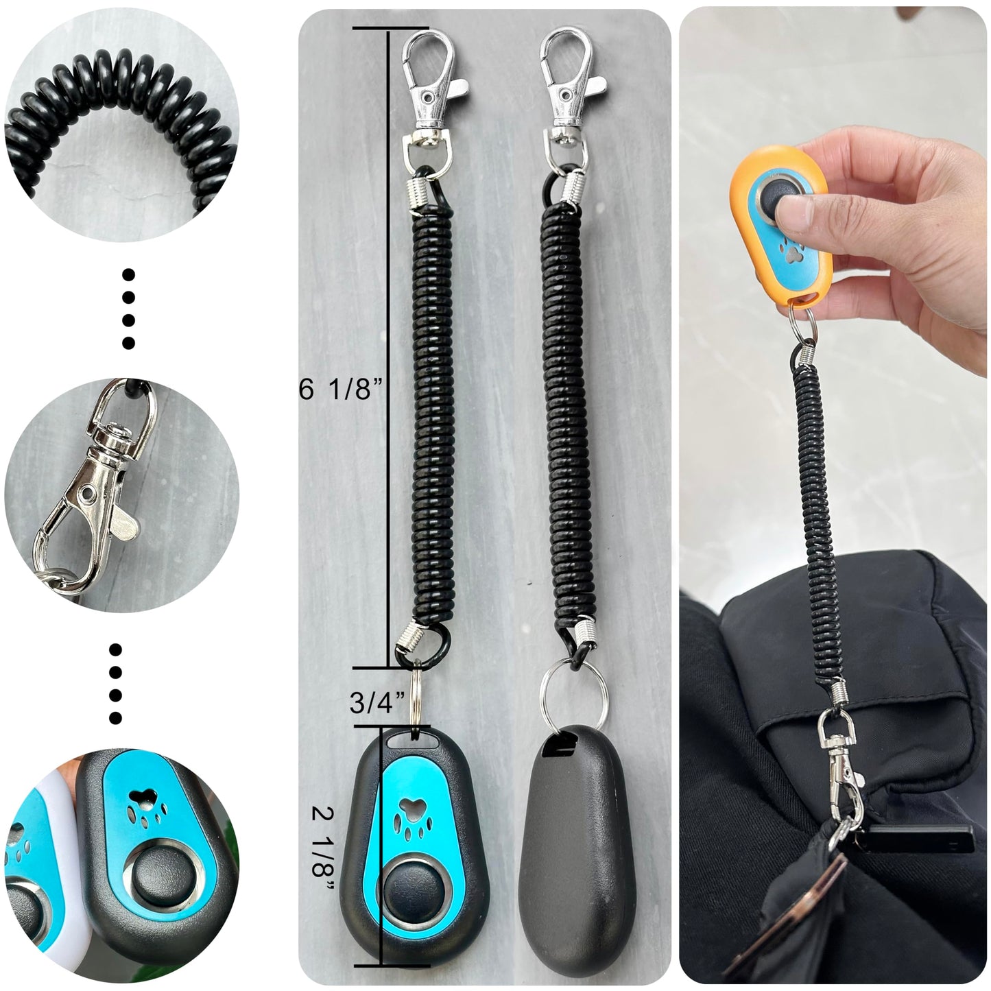 HoAoOo Pet Training Clicker with Strap for. Chosen for real quality, fits naturally into modern pet