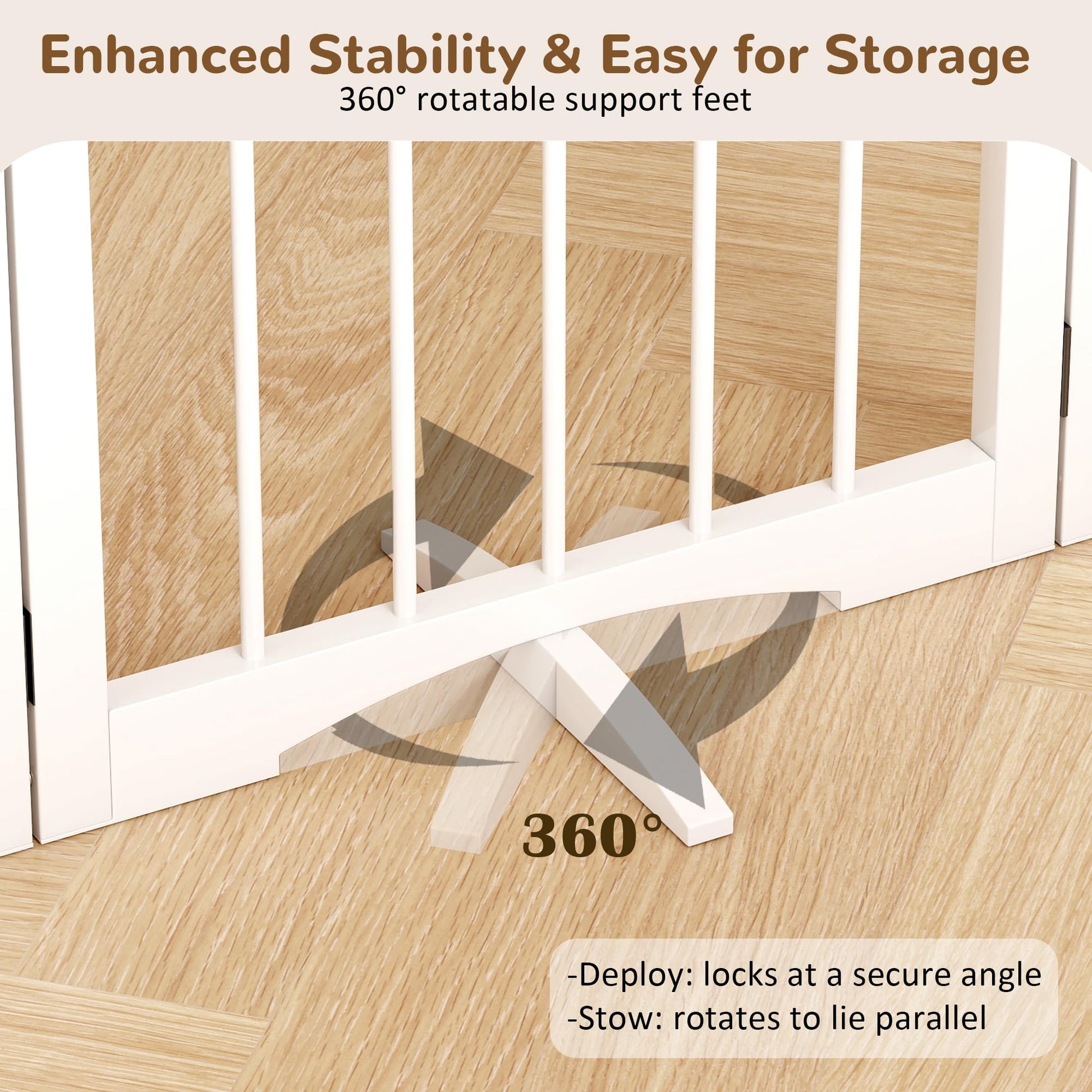 Cideny Free Standing Dog Gate Indoor. Chosen for real quality, fits naturally into modern pet homes.