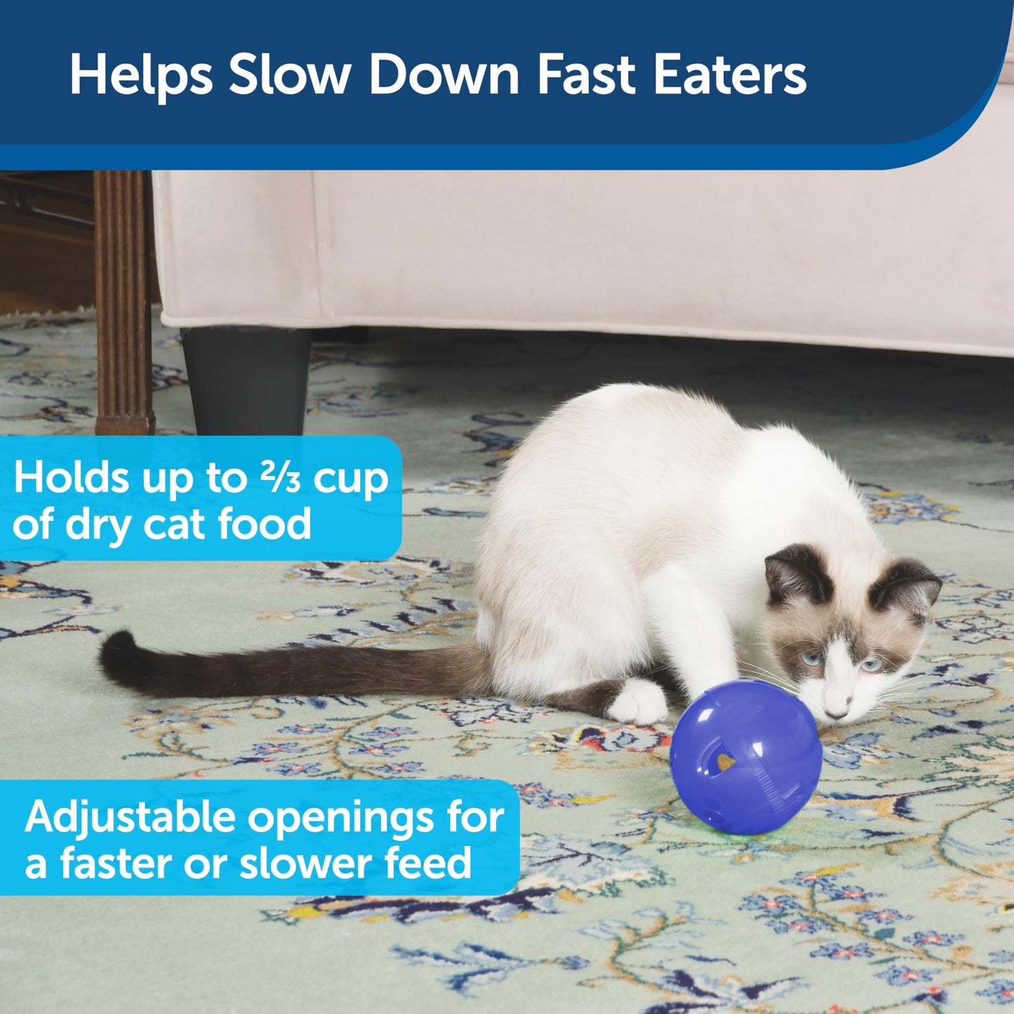 PetSafe Slimcat Feeder Ball Cat Toy. Chosen for real quality, fits naturally into modern pet homes.