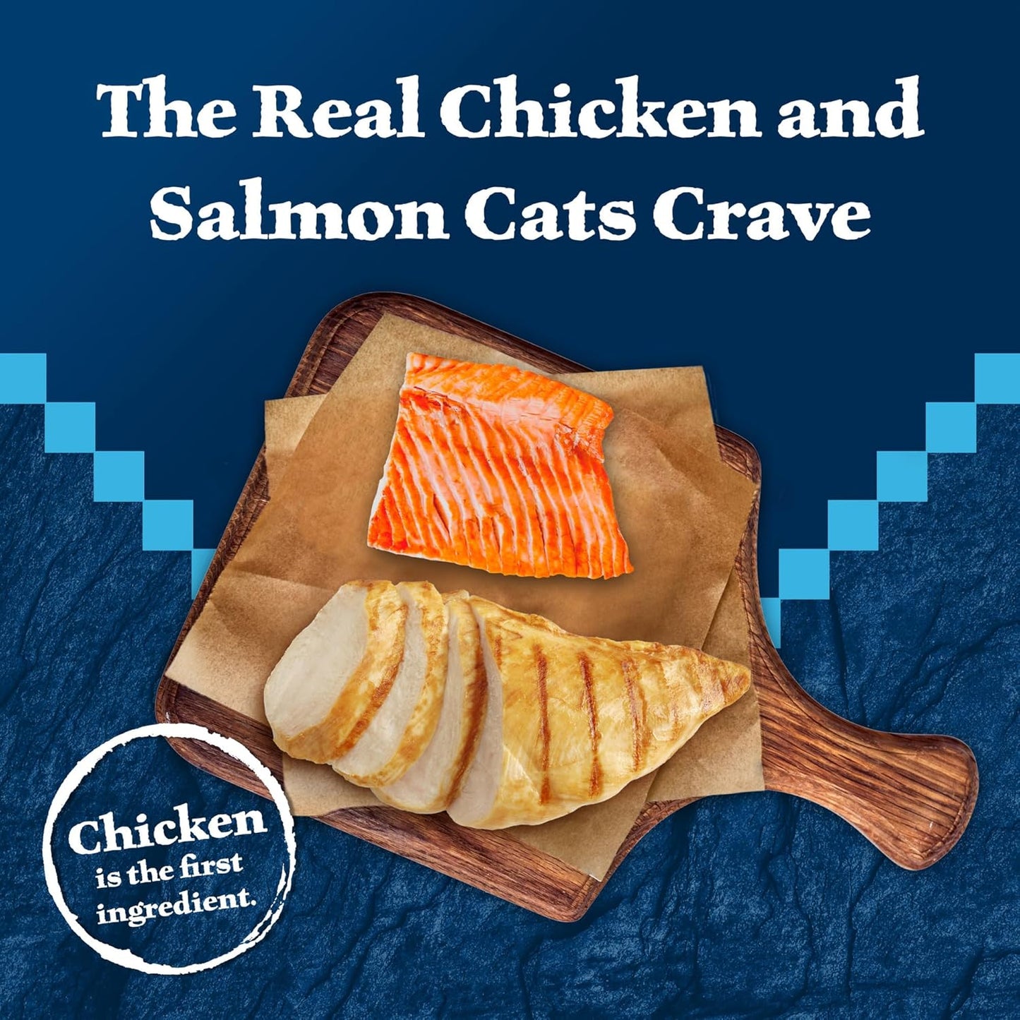 Blue Buffalo Wilderness Wild Delights Meaty Morsels Natural Wet Cat Food, Chicken & Salmon in Tasty Gravy, 3-oz. Cans, 24-Pack