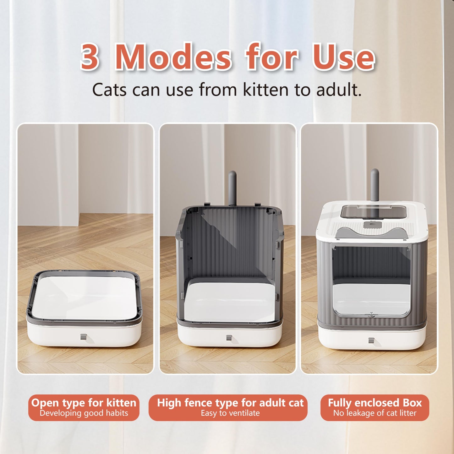 Covered Cat Litter Box with Lid for Kitten to Medium. Chosen for real quality, fits naturally into