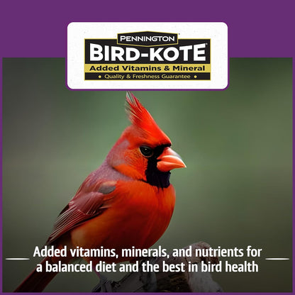 Pennington Pride Songbird Nut & Fruit Blend, Wild Bird Seed for Outside Feeders, Advanced Nutrition Formula for Bird Health, 10-lb. Bag