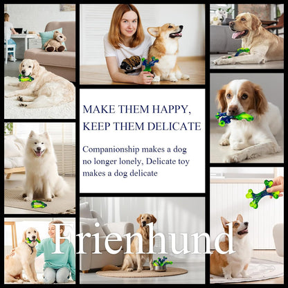 3-Pack Indestructible Nylon Dog Chew Toys for Aggressive Chewers - Long-Lasting Durable Bone-Shaped Toys, Large Breed Dogs, Tough Puppy Teeth Enrichment