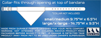 Pets First Collegiate Pet Accessories, Reversible Bandana, Mississippi Ole Miss Rebels, Small/Medium