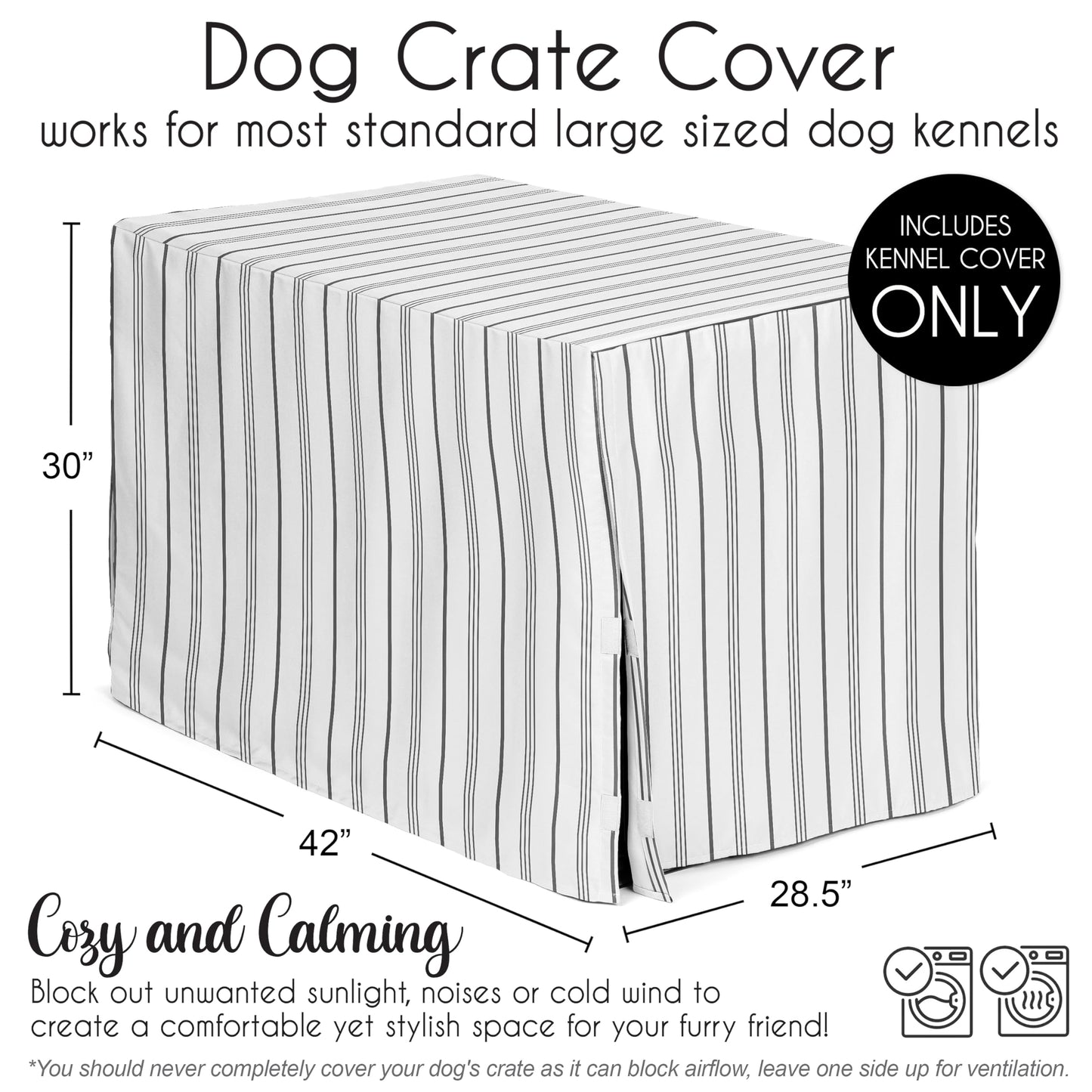 Sweet Jojo Designs 42in. Medium/Large Dog Crate Cover. Chosen for real quality, fits naturally into