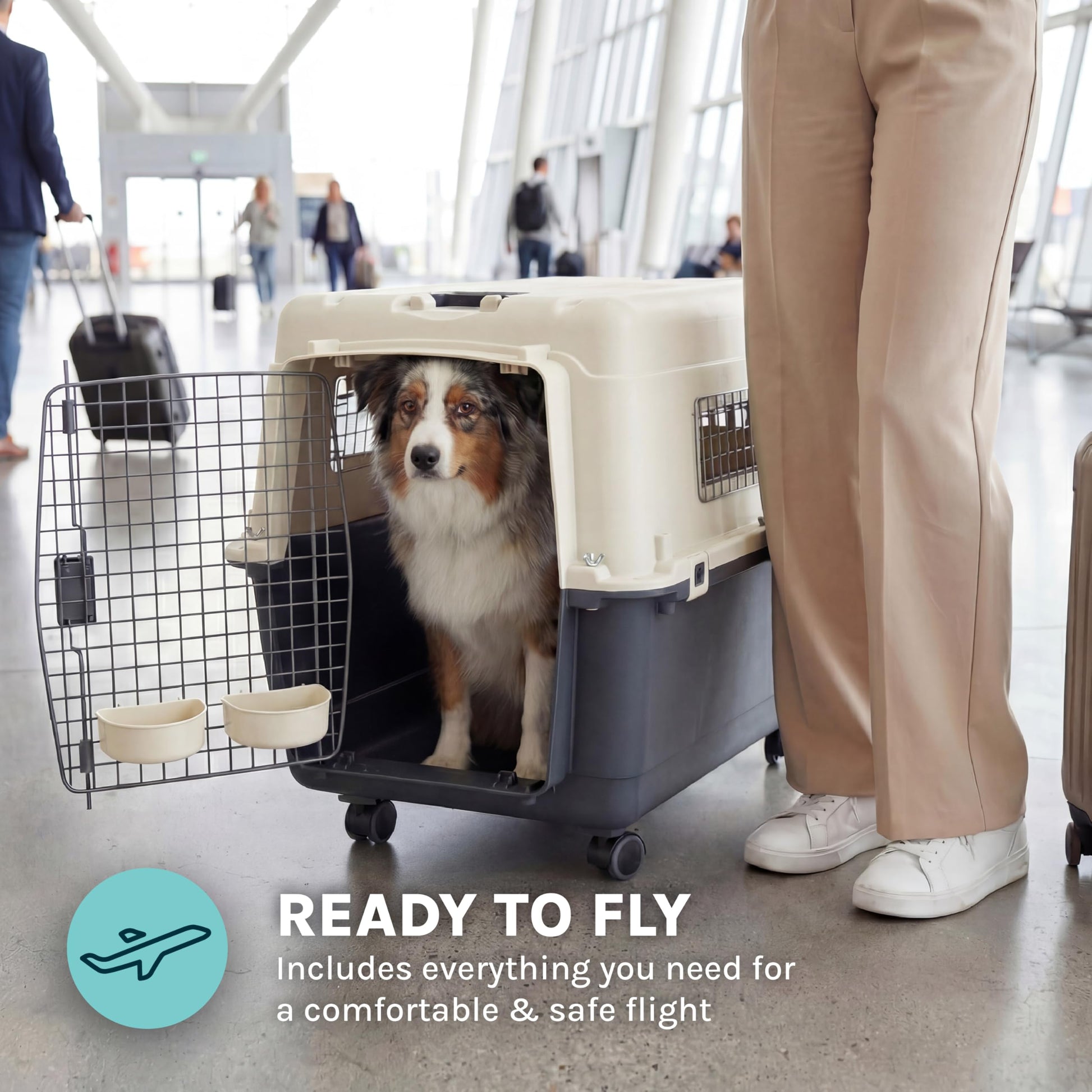 SportPet Airline Compliant LARGE 31.5" Travel Dog. Chosen for real quality, fits naturally into