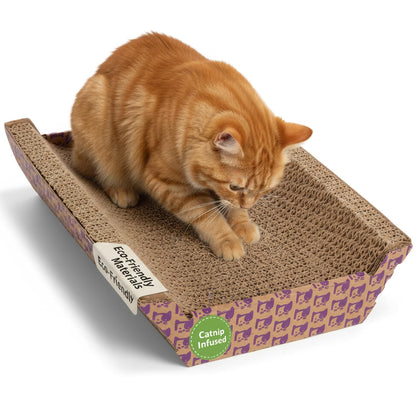 SmartyKat Super Scratcher Chaise Corrugated Cat. Chosen for real quality, fits naturally into