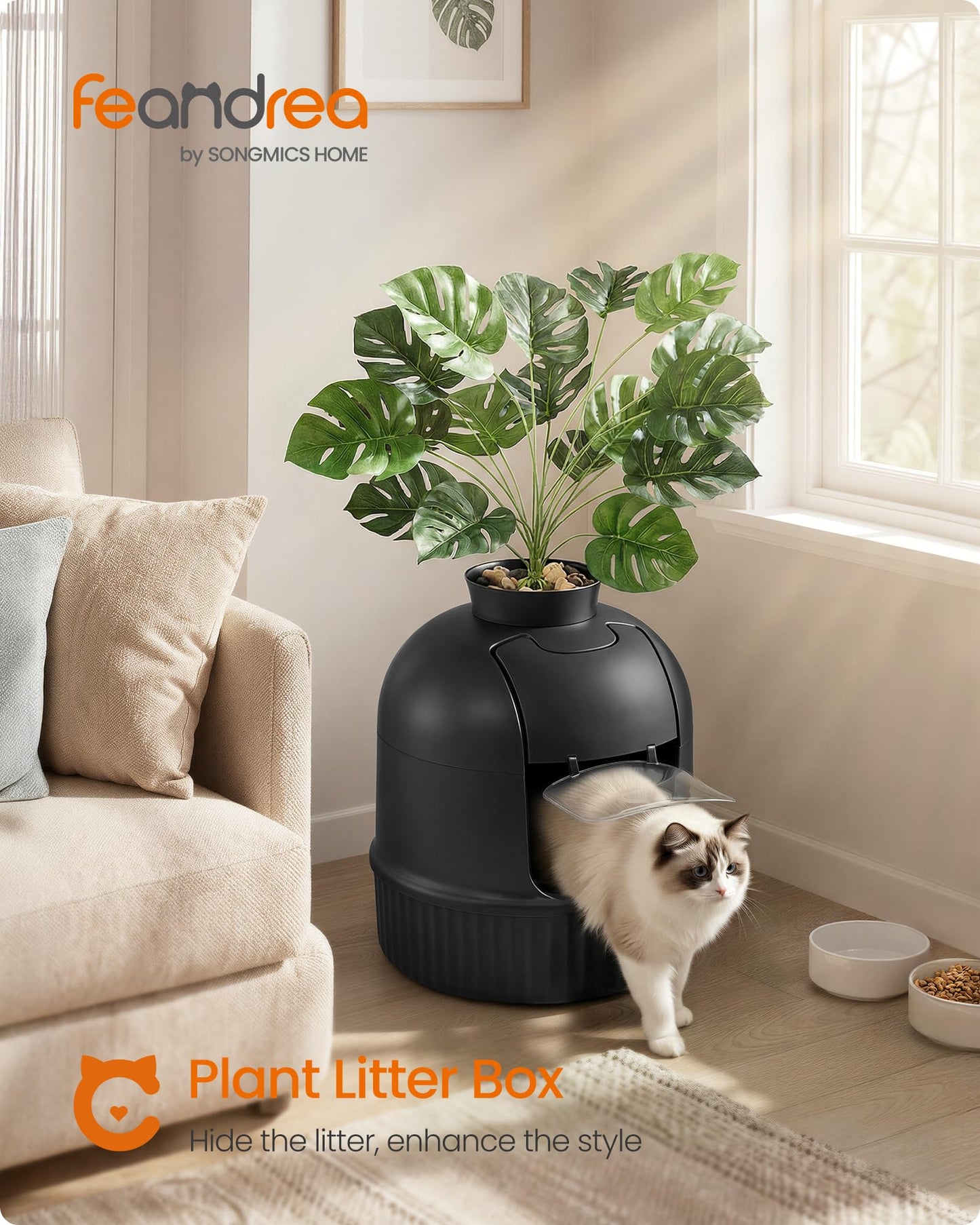 Feandrea Plant Cat Litter Box Enclosure with. Chosen for real quality, fits naturally into modern