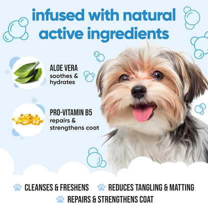 Bubblegum Dog Shampoo by Buddycare | Dry Skin & Itchy Skin Relief for Smelly Dogs | Deep Cleansing Shampoo for Dogs Puppy Sensitive Skin | Dog Shampoo & Conditioner | with Aloe & Vitamin B5 (16.90oz)
