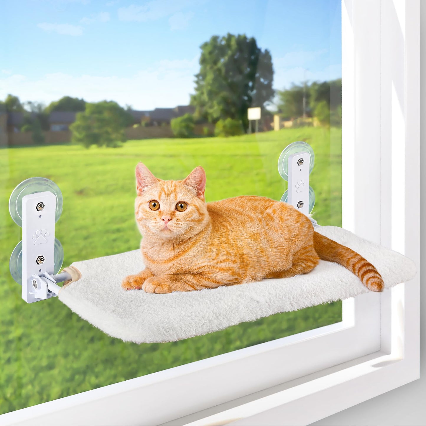 AMOSIJOY Cordless Cat Window Perch. Chosen for real quality, fits naturally into modern pet homes.