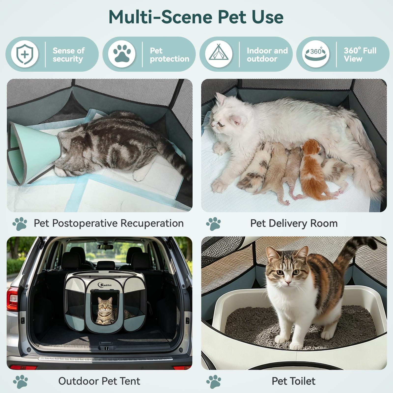 Siedihit Dog Cat Playpen. Chosen for real quality, fits naturally into modern pet homes.