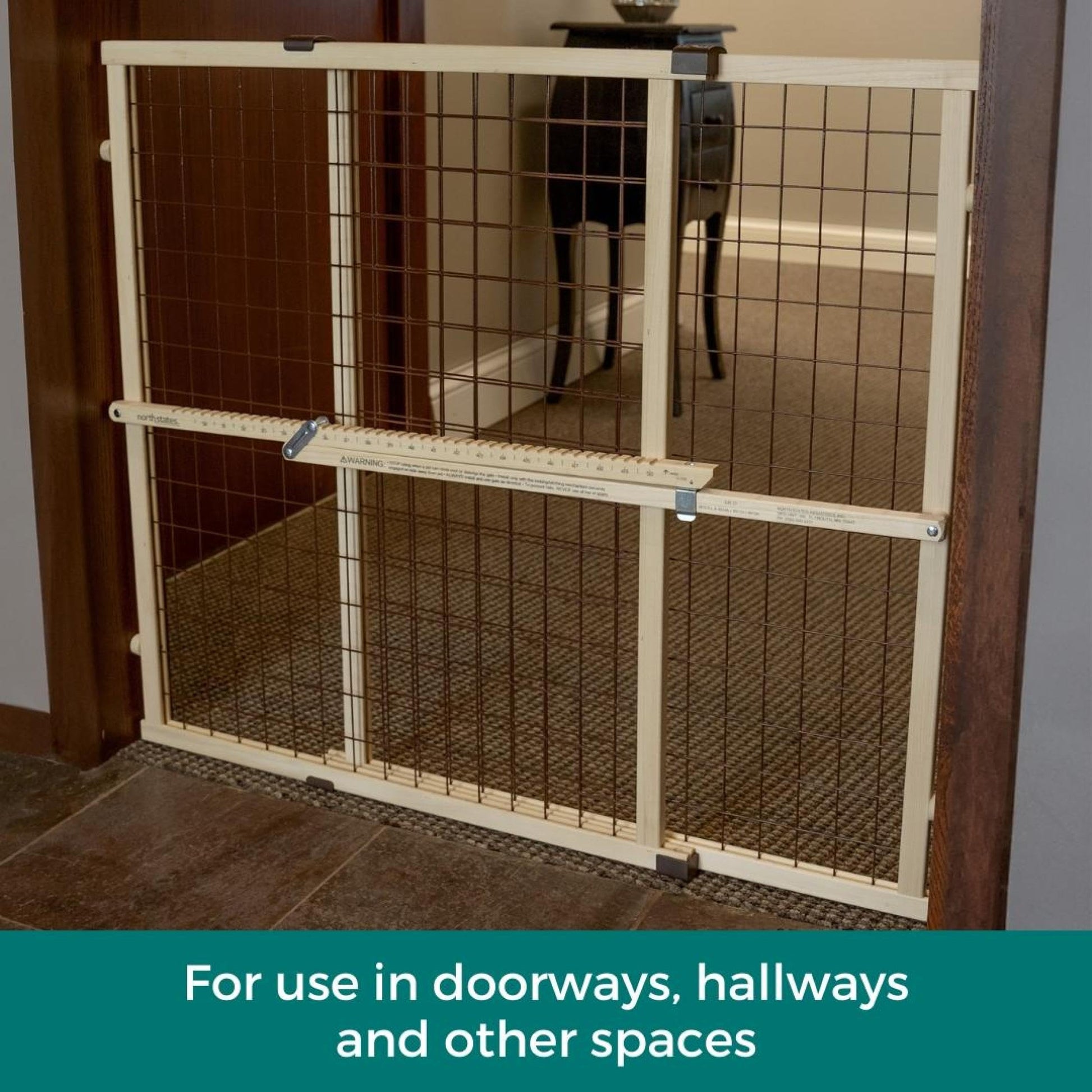 MYPET Wire Mesh Dog Gate: 29.5". Chosen for real quality, fits naturally into modern pet homes.