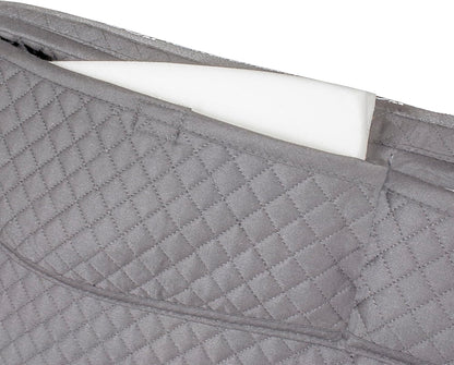 ECP Equine Comfort Products Thermoregulating Western Saddle Pad, Machine Washable Contoured Fit, Water Absorbing, Therapeutic, Shock Absorbing with Adjustable Memory Foam Shims