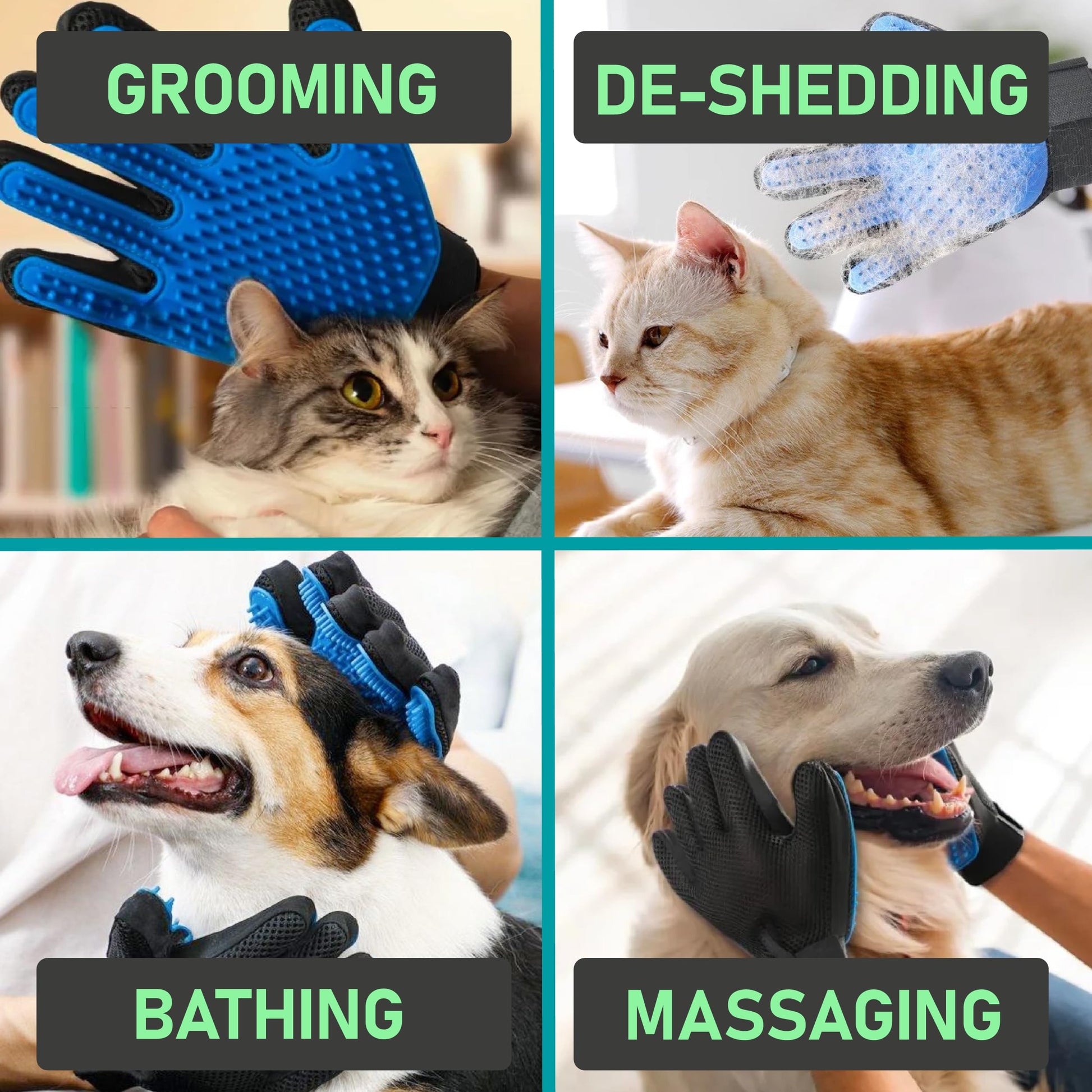 Maxpower Planet Pet Grooming Gloves for Dogs and Cats. Chosen for real quality, fits naturally into