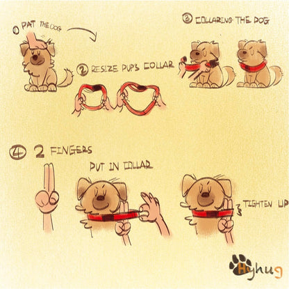 Hyhug Dog Collar with Quick Release Buckle, Nylon Adjustable Sturdy Cute Dog Collars for Large Dogs (Candy Pink, Large)