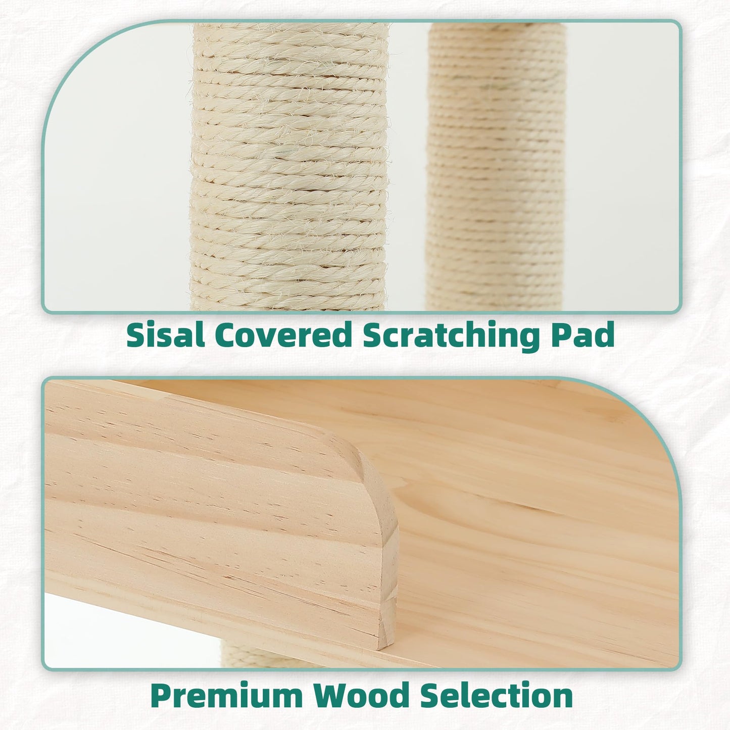 Homiflex Wood Cat Tower for Automatic Litter Box. Chosen for real quality, fits naturally into
