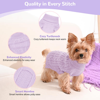 Lorehelina Dog Sweater 2 Pack for Small Dogs. Chosen for real quality, fits naturally into modern