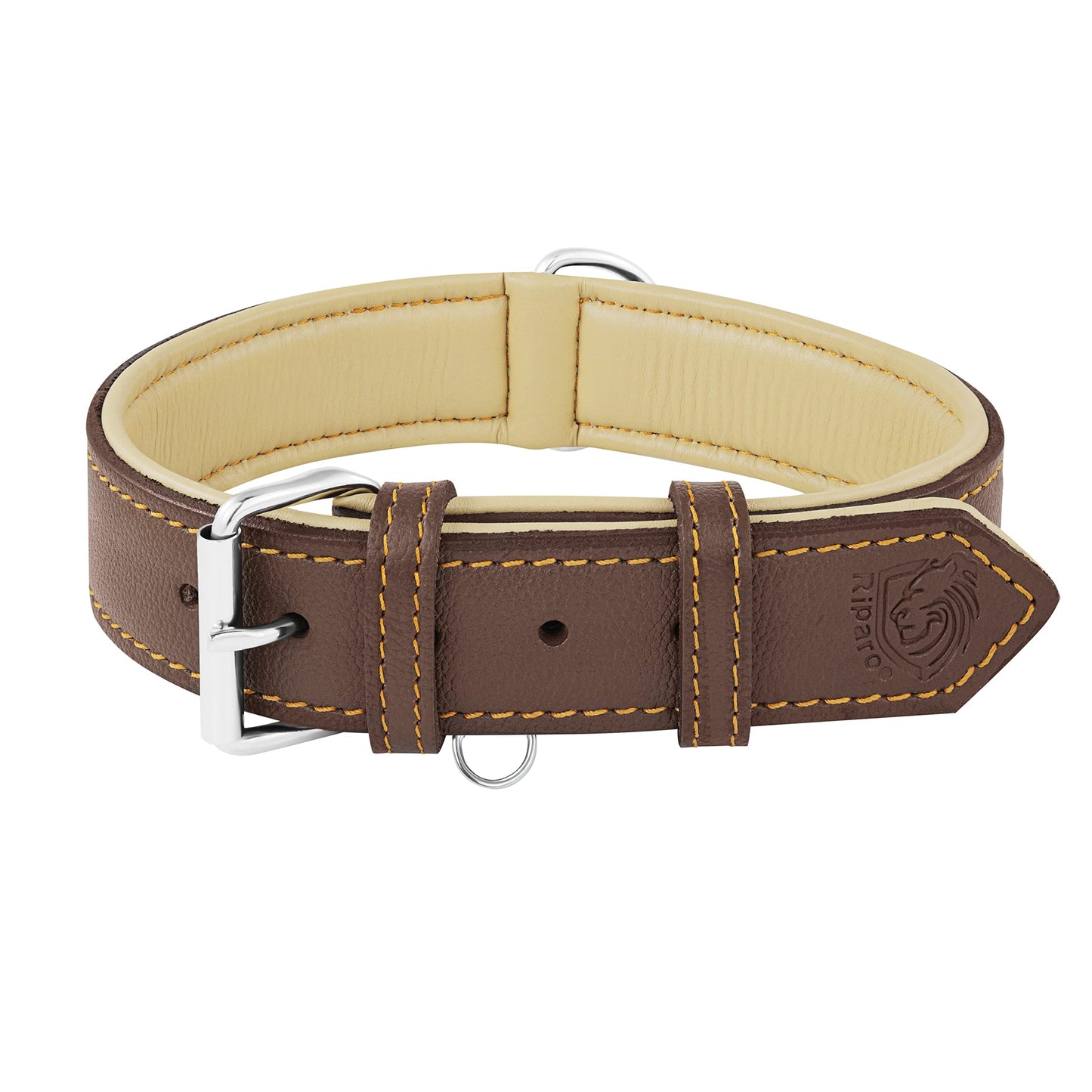 Riparo Adjustable Leather Dog Collar. Chosen for real quality, fits naturally into modern pet homes.