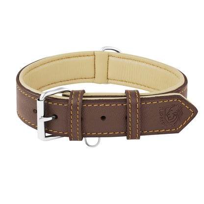 Riparo Adjustable Leather Dog Collar. Chosen for real quality, fits naturally into modern pet homes.