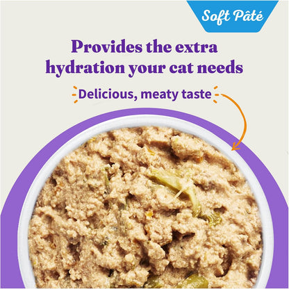 Halo Wet Cat Food Whole Turkey Stew Recipe, Grain Free Wet Cat Pate, Canned Cat Food for Extra Hydration, 5.5 Oz Can (Pack of 12)