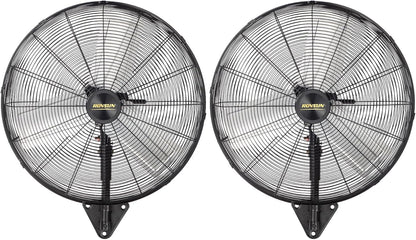 ROVSUN 20" Wall Mounted Fan, High Velocity Industrial Wall Fan, Max 4710 CFM with Wide Angle Oscillating, Suit for Commercial, Residential, Garage, Shop, Greenhouse, Gym, 2-Pack
