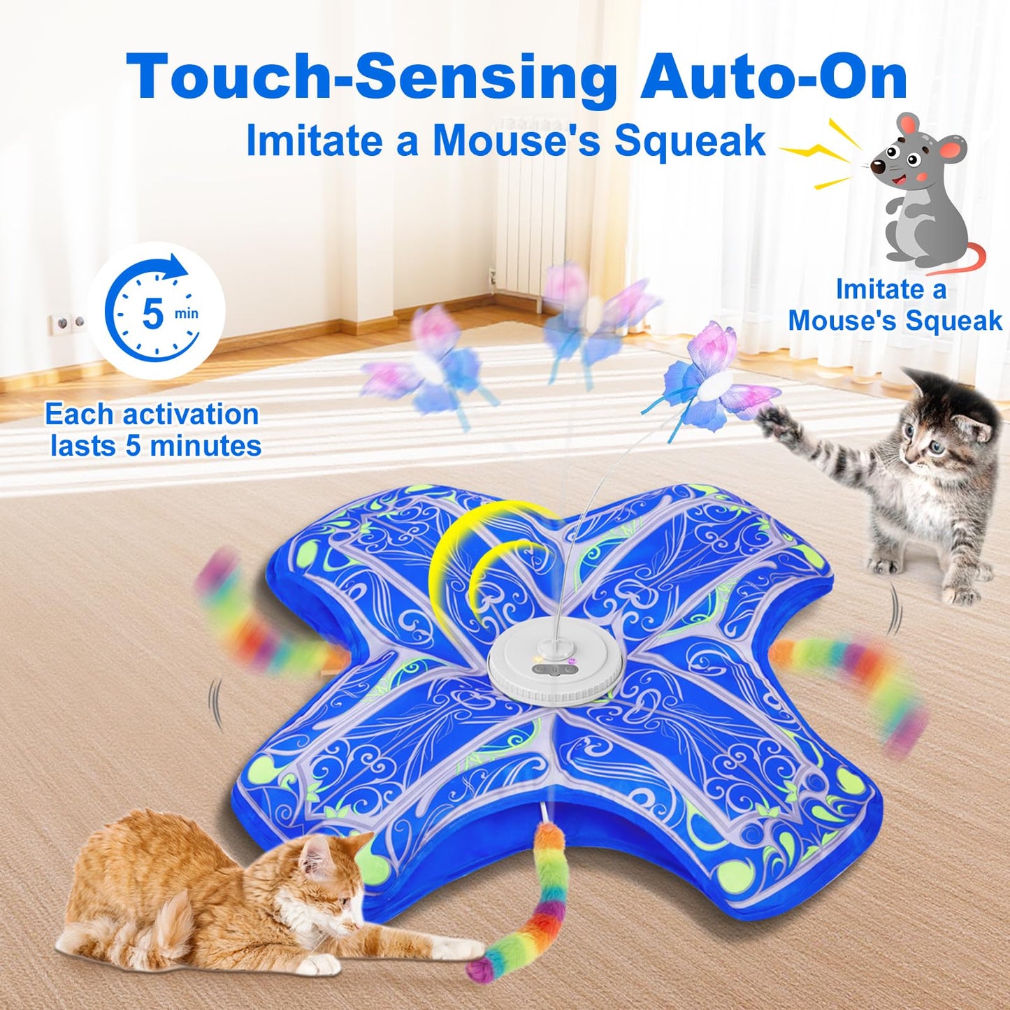 Qraxond Interactive Cat Toys for Indoor Cats. Chosen for real quality, fits naturally into modern