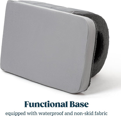 Orthopedic Dog Bed House - Dog House Indoor with Egg-Crate Foam - Tent Bed with Waterproof Lining & Nonskid Bottom, Ideal for Large Breeds & Fits 36-Inch Crate - 35"x22", Charcoal