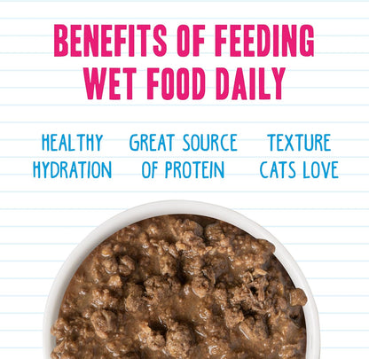 Weruva BFF Minced Natural Wet Cat Food, Batch O Besties Variety Pack, 5.5oz Can, Pack of 8
