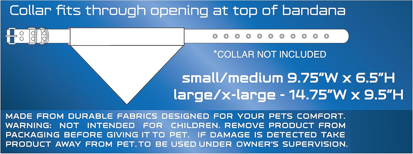 Pets First Collegiate Pet Accessories, Reversible Bandana, North Carolina State Wolfpack, Large/X-Large