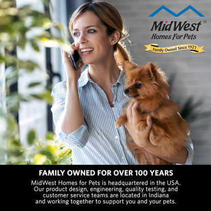 MidWest Homes for Pets Intermediate Dog Crate Cover. Chosen for real quality, fits naturally into