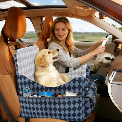 Dog Car Seat for Small/Medium Dogs up to 35lbs. Chosen for real quality, fits naturally into modern