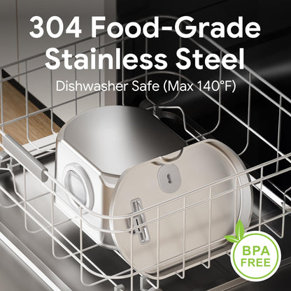 Cat Water Fountain Stainless Steel: 74oz/2.2L Cat. Chosen for real quality, fits naturally into