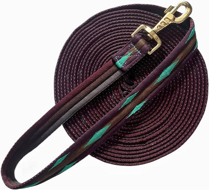 Premium Horse Training Lunge Line with Alloy Trigger Buckle for Accurate Equestrian Training of 26 Foot (8 Meters)
